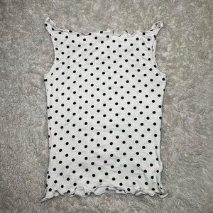 Polka Dot Sleeveless Women's Top